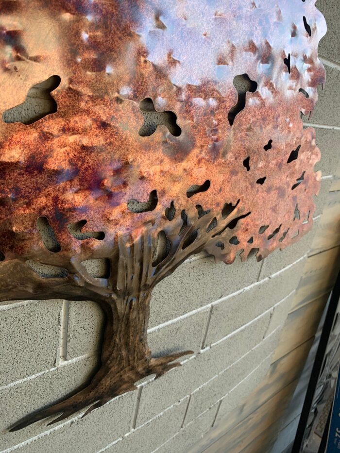 Oak Tree metal art 2