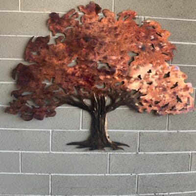 Oak Tree metal wall art