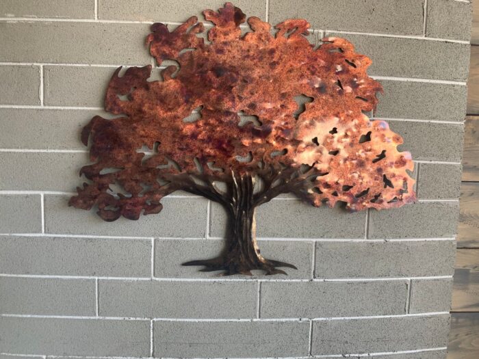 Oak Tree metal wall art