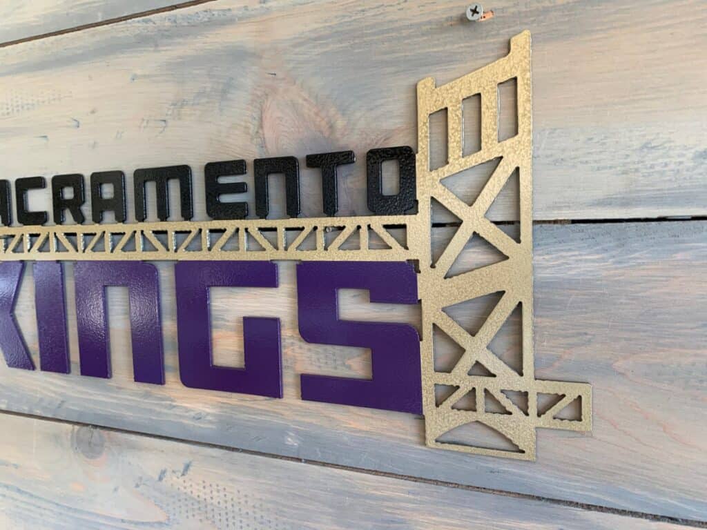 Sacramento Kings Wall Art Garrett Metal Art