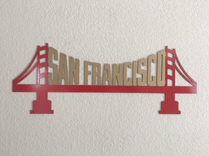 San Francisco golden gate bridge wall art