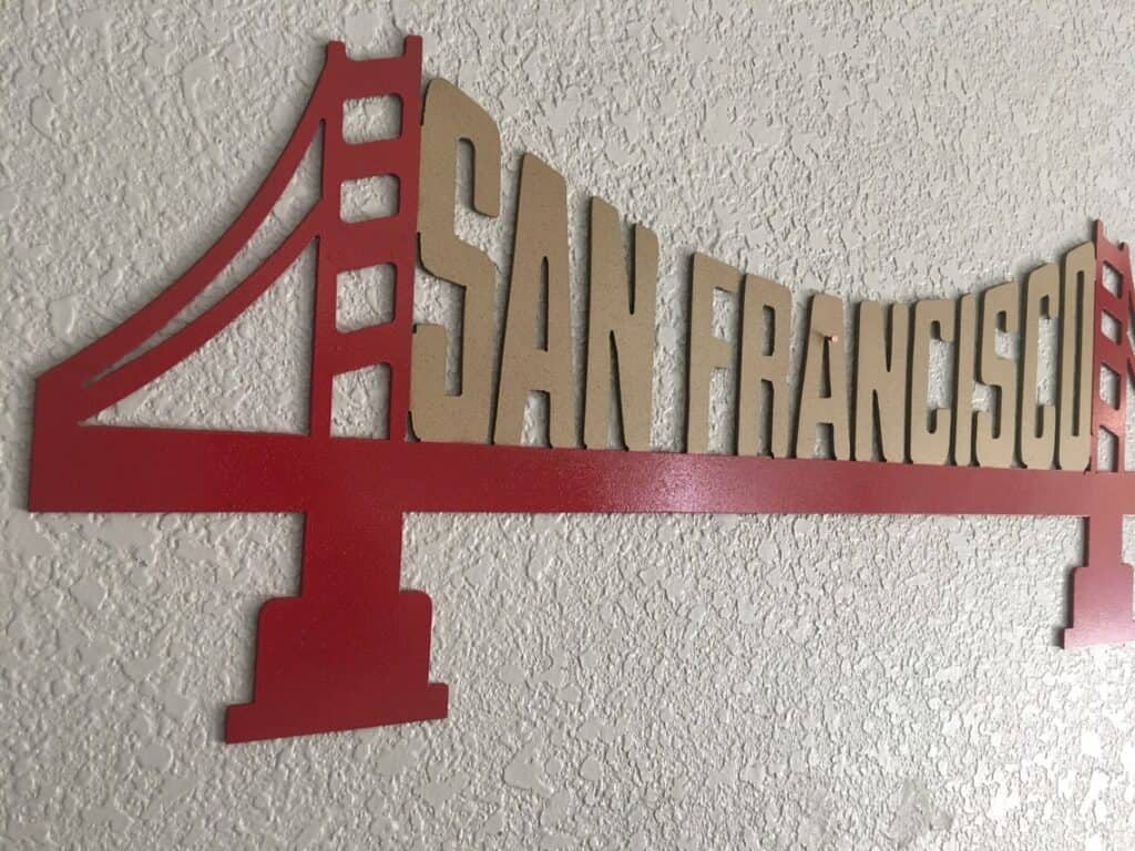 San Francisco Golden Gate Bridge Wall Art Garrett Metal Art