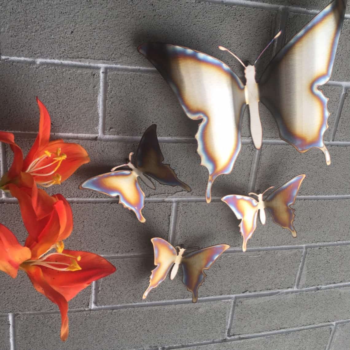 Stainless Steel Butterfly wall art