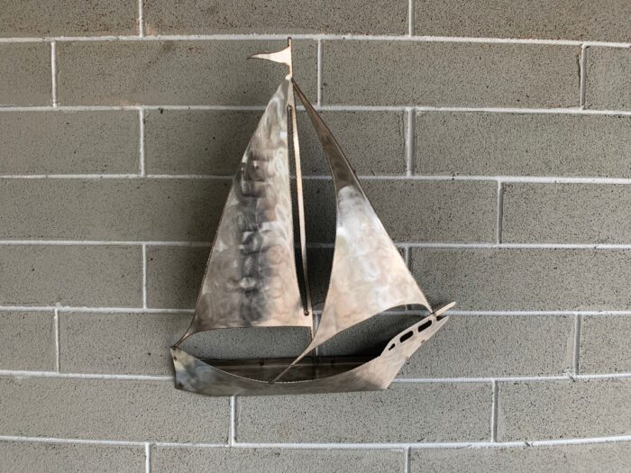 Stainless Steel Sailboat wall Decor